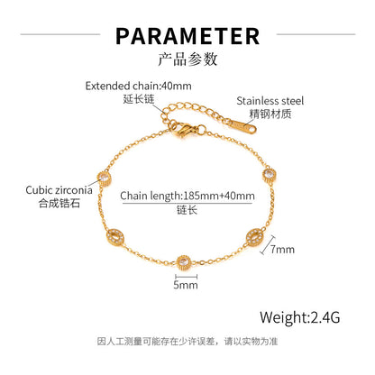 Hollow Geometry Stainless Steel Chain Bracelet / KB0003