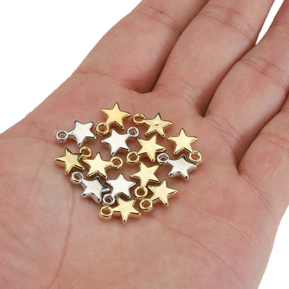 Jewelry Making Star CCB Plastic Pendant ( pack of 100 )