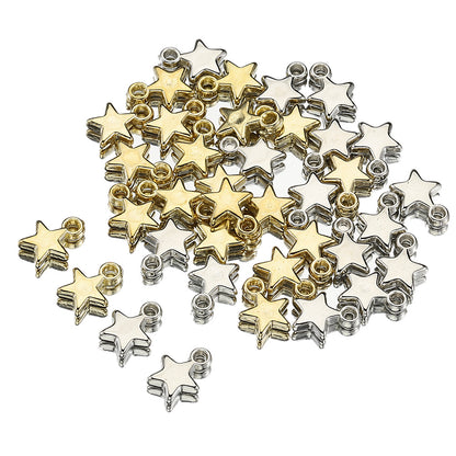 Jewelry Making Star CCB Plastic Pendant ( pack of 100 )