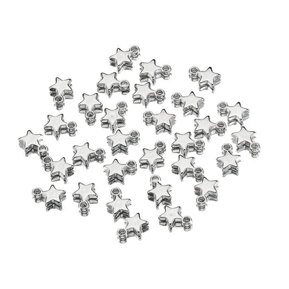 Jewelry Making Star CCB Plastic Pendant ( pack of 100 )