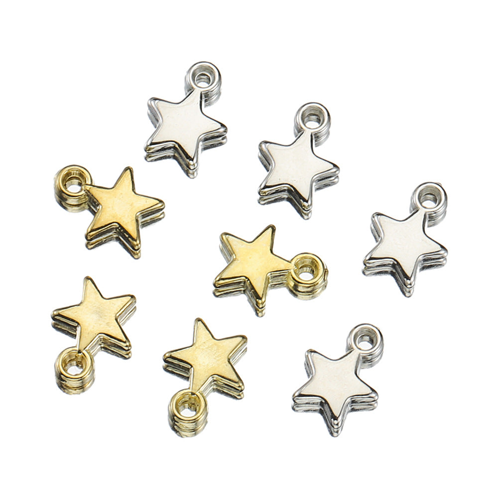 Jewelry Making Star CCB Plastic Pendant ( pack of 100 )