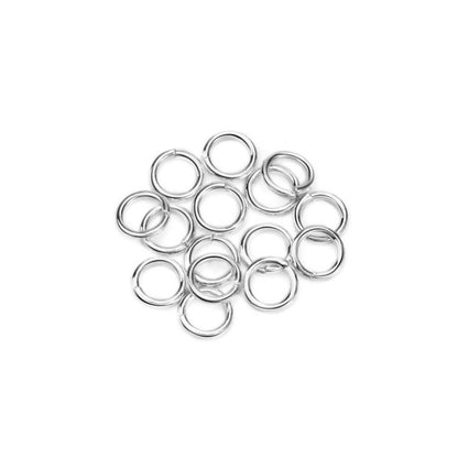 3-10mm Round Sterling Silver Open and Closed Jump Rings ( pk of 100)