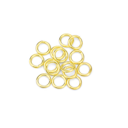 3-10mm Round Gold Filled Sterling Silver Open and Closed Jump Rings ( pk of 100)