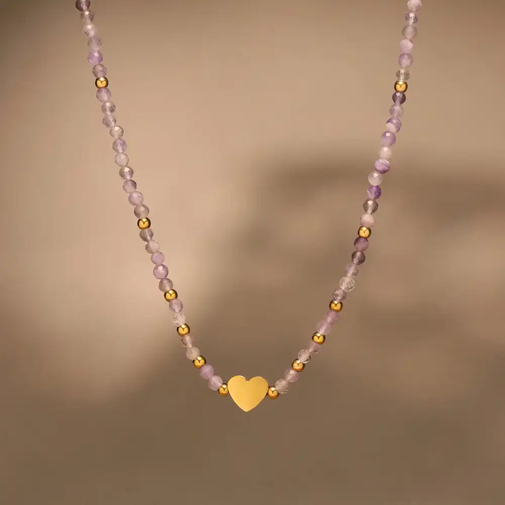 Nautral Stone Beaded Necklace / 25004002
