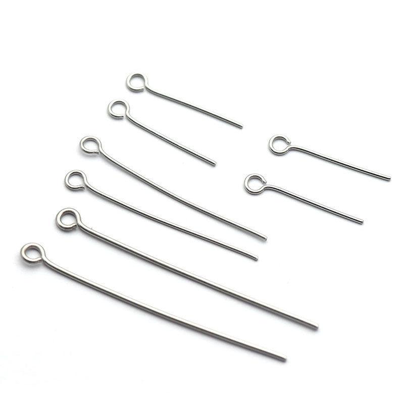 0.5-0.6mm Stainless Steel Jjewelry Making Eye Pins (pack of 400)