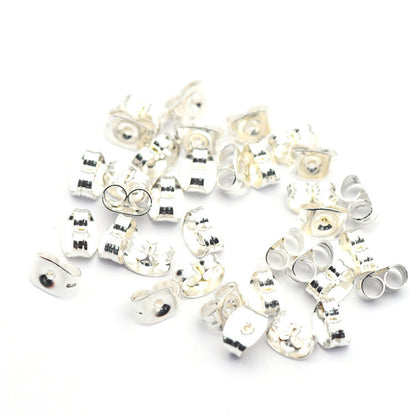 Stainless Steel Earring Back Plug Earring Settings (pack of 200) / EF0008