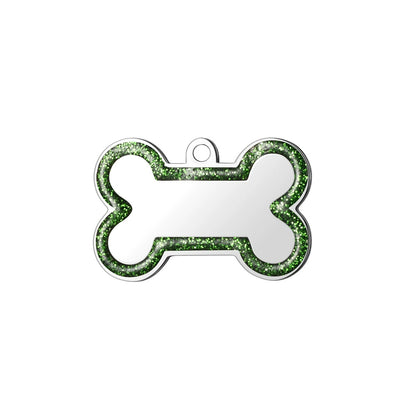 Stainless Steel Enamel Engravable Bone Cat Dog Tags / Lot of 10pcs / KT0004