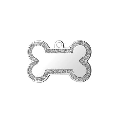 Stainless Steel Enamel Engravable Bone Cat Dog Tags / Lot of 10pcs / KT0004