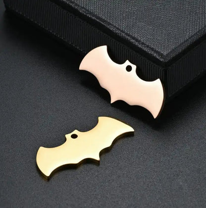 Stainless Steel Engravable Bat Shape Cat Dog Tags ( pk of 10 ) / KT0045