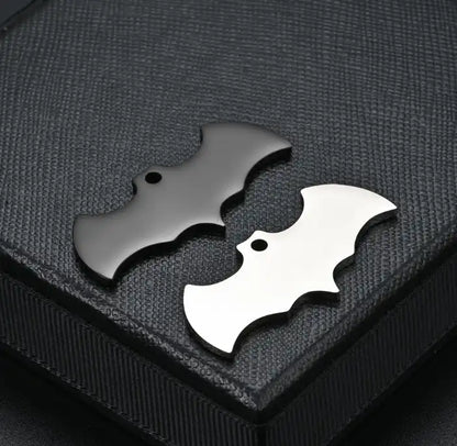 Stainless Steel Engravable Bat Shape Cat Dog Tags ( pk of 10 ) / KT0045