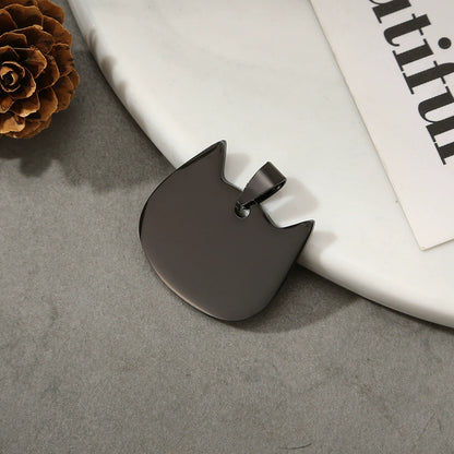 Stainless Steel Engravable Cat Tags ( pk of 10 ) / KT0035