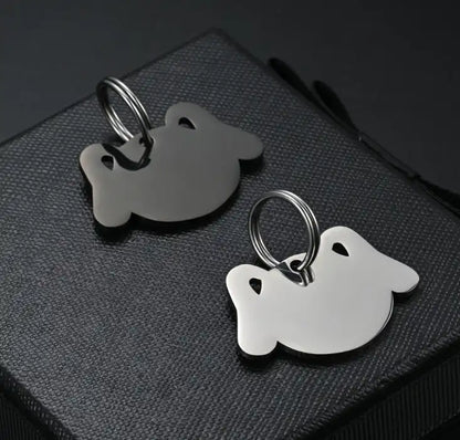 36*25mm Stainless Steel Engravable Dog Tags ( pk of 10 ) / KT0040