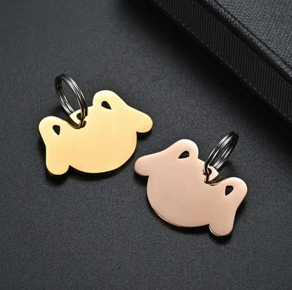 36*25mm Stainless Steel Engravable Dog Tags ( pk of 10 ) / KT0040