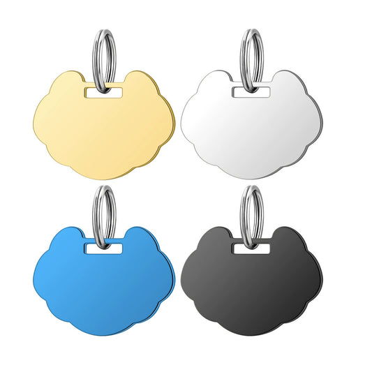 35*26mm Stainless Steel Engravable Lock Shape Dog Tags ( pk of 10 ) / KT0050