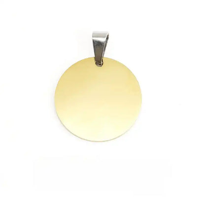 Stainless Steel Engravable Round Cat Dog Tags ( pk of 10 ) / KT0018