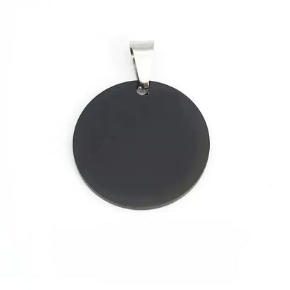 Stainless Steel Engravable Round Cat Dog Tags ( pk of 10 ) / KT0018