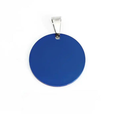 Stainless Steel Engravable Round Cat Dog Tags ( pk of 10 ) / KT0018