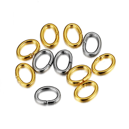 3x4mm Oval Stainless Steel Jump Rings ( pk of 100 )