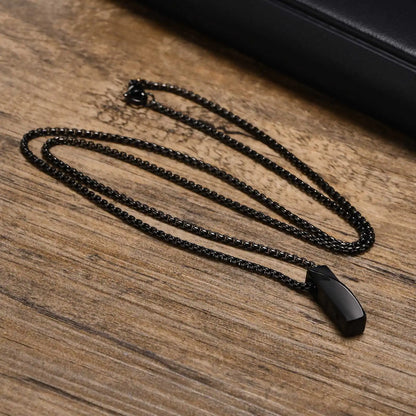 Stainless Steel Minimalist Religious Pendant Necklace / 25005004