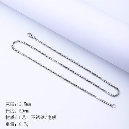 Stainless Steel Chain Necklace( pk of 10 )