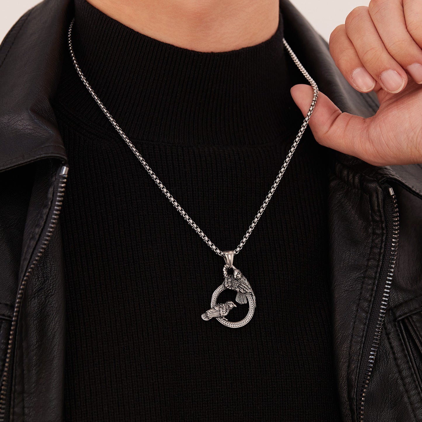 Stainless Steel Punk Style Pendant Necklaces