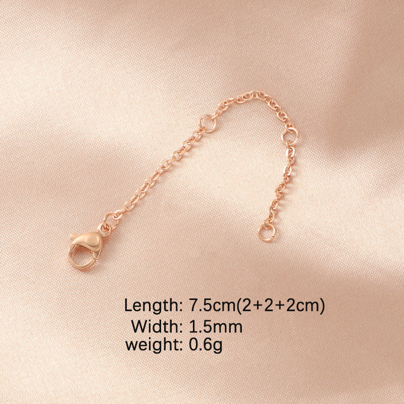 Stainless Steel Rose Gold Chains ( pk of 10 )