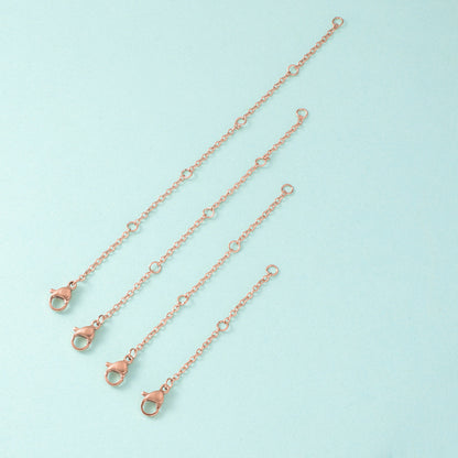 Stainless Steel Rose Gold Chains ( pk of 10 )