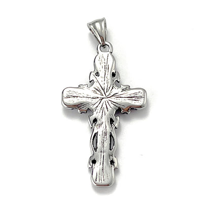 No.10 Stainless Steel Vintage Cross Pendant Necklace / KJ0206