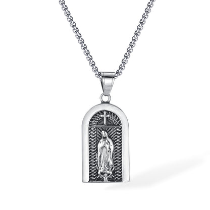 Stainless Steel Vintage Cross Pendant Necklaces