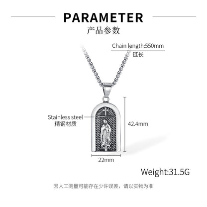 Stainless Steel Vintage Cross Pendant Necklaces