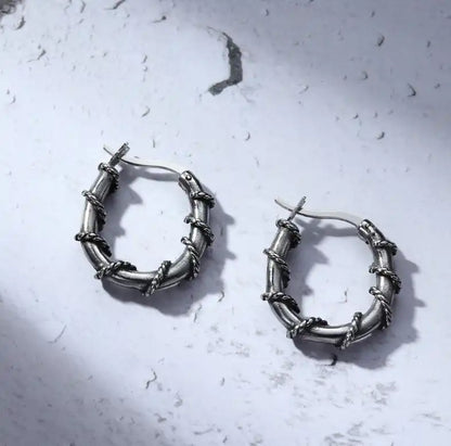 Stainless Steel Vintage Earrings / 25103003