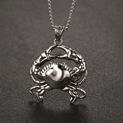 Stainless Steel Vintage Pendant Necklace / 25003031