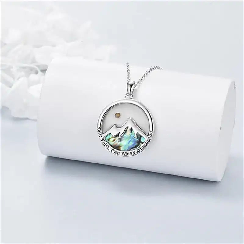 Stainless steel Earrings with simple shell inlay / 25104001
