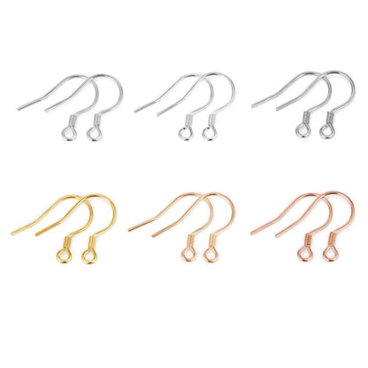 Sterling Silver Earring Hooks ( pk of 10 pairs ) / KA4039