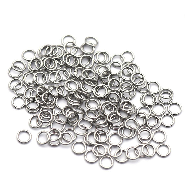 2-30mm Round Stainless Steel Closed Jump Rings ( pk of 200)