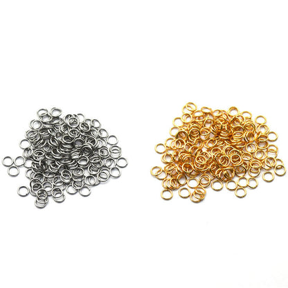 2-30mm Round Stainless Steel Closed Jump Rings ( pk of 200)