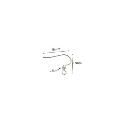 Various Size Stainless Steel Earring Hooks (pack of 200) / EF0004