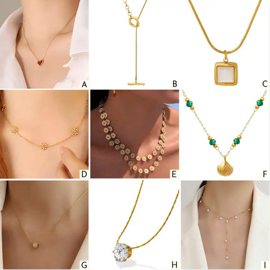 Women's Stainless Steel Pendant Necklace / 25005001
